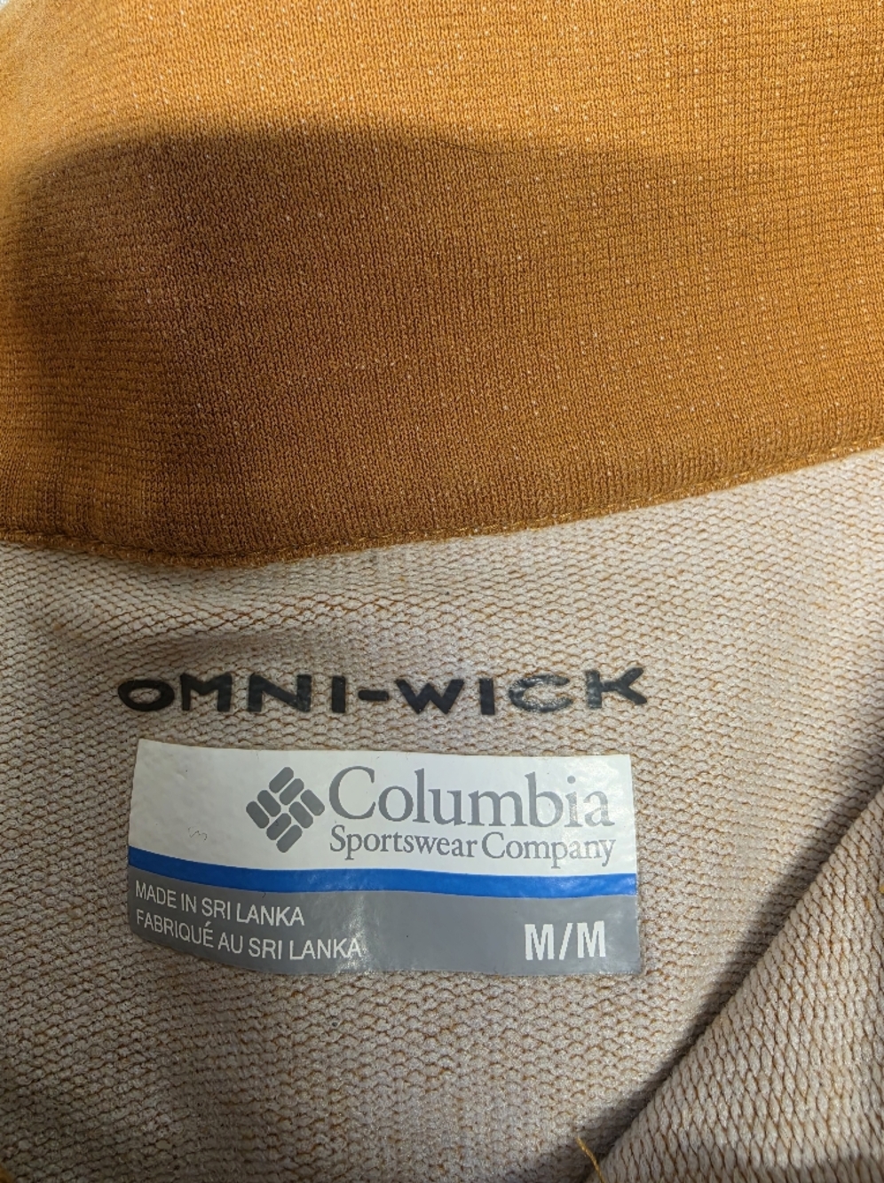 Columbia Pullover Quarter-Zip in Mustard - Picture 3 of 3
